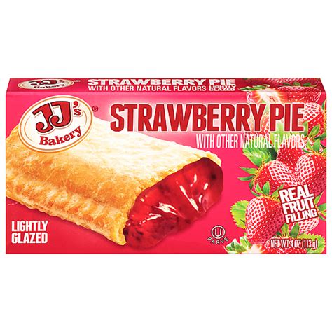 Jj S Bakery Lightly Glazed Strawberry Pie Oz Packaged Sweets