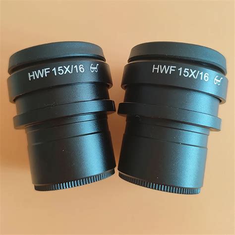 H WF15X Окуляр микроскопа с высокой точкой зрения 16 мм Монтаж окуляра ...