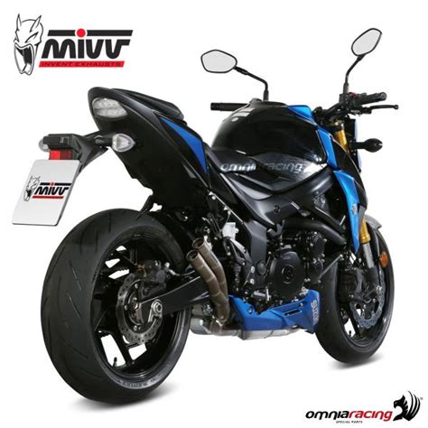 Mivv Exhaust Slip On Double Gun Racing Titanium Suzuki Gsxs