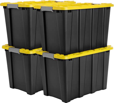 Broview V12 16gal Heavy Duty Plastic Storage Bins With