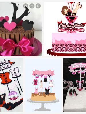 Arquivo De Corte Topo De Bolo Cha De Lingerie Compre Produtos Personalizados No Elo