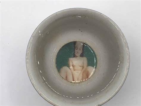 Antique Small Antique Japanese Eggshell Porcelain Erotic Nude Lady Bowl Antiques Arena