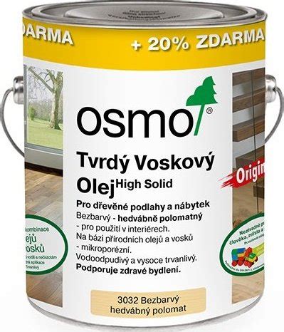 OSMO 3032 Original 3 l hedvábný polomatný od 3 248 Kč - Zbozi.cz