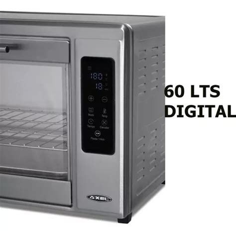 Horno Electrico Digital 60lts 2000w Axel Ax Hd60a Color Plateado