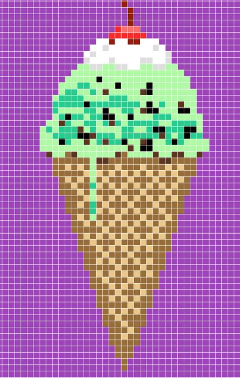 Pixel Art Grid Ice Cream Pixel Art Grid Gallery