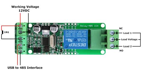 Modbus Rtu Way Relay Module Rs Ttl V Arduino