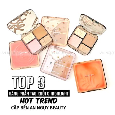TOP 3 BẢNG PHẤN TẠO KHỐI HIGHLIGHT HOT TREND annguy beauty