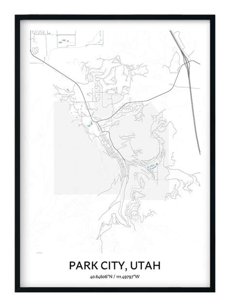 Park City Map Poster - Your City Map Art - Positive Prints