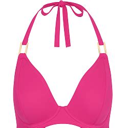 Boudoir Beach Halter Bikini Top Hot Pink TKD Lingerie