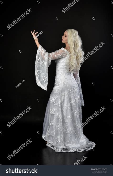 Full Length Portrait Blonde Lady Wearing Stock Photo 755197477 Shutterstock