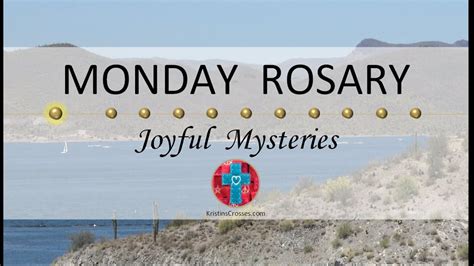 Monday Rosary • Joyful Mysteries of the Rosary 💙 Distant Lake - YouTube