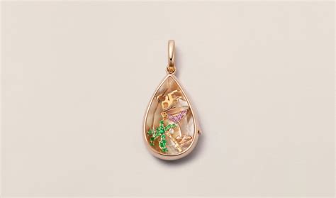 Lacrima Teardrop Locket Pendant 14k Rose Gold Loquet London