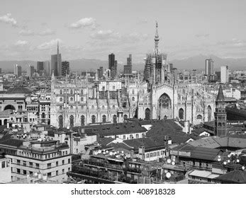 Aerial View Duomo Di Milano Gothic Stock Photo Edit Now 408918328