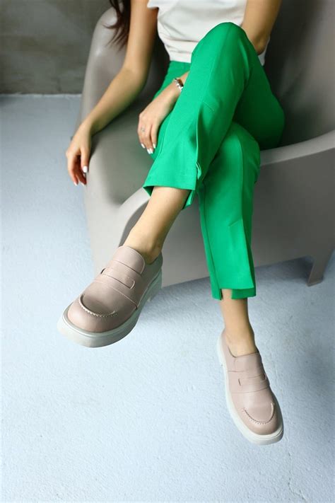 NILUFARR Retro Nude Hakiki Deri Kadın Casual Ayakkabı Fiyatı Yorumları Trendyol