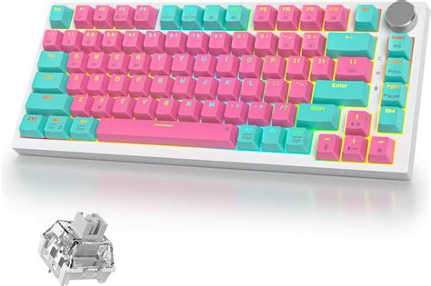 Amazon Iroboosta Pro Wireless Creamy Mechanical Keyboard Pink Gasket Hot Swappable