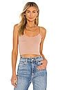 Free People Brami Skinny Strap Tank In Nude REVOLVE