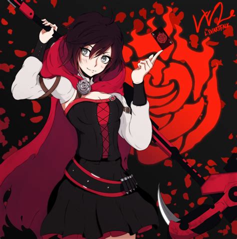 Ruby Rose Rwby Fan Art Luann Svartfalk On Artstation At