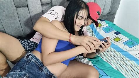 Hot 18 Year Old Stepsister Lets Me Touch Her Tits And Then Give Me A Nice Blowjob And Then Fuck