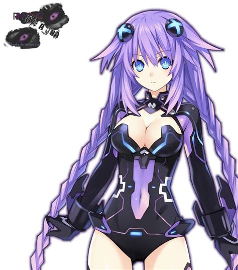 Hyperdimension Neptunia Anime Purple Heart Art