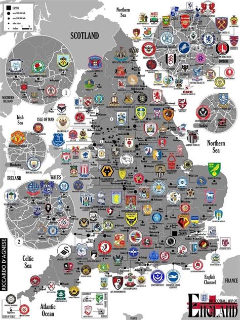 BeFootball On Twitter La Carte Du Royaume Uni Avec Tous Les Clubs