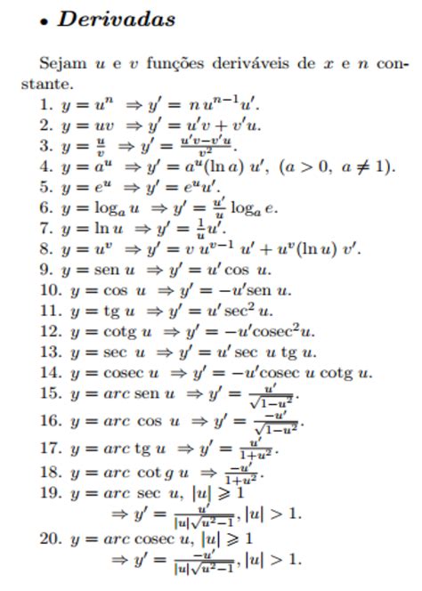 Regras De Derivadas Pdf Retoedu