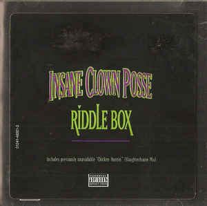 ICP Insane Clown Posse Riddle Box 1995 CD Discogs