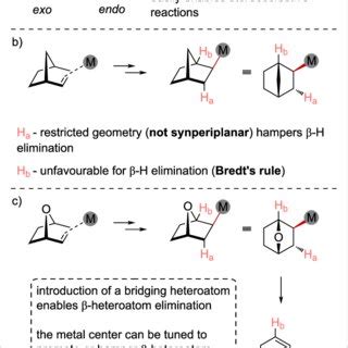 A Exo And Endo Face Descriptions Of Bicyclic Alkenes B Reactivity