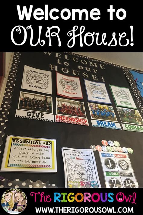 Welcome To Our House Bulletin Board Ron Clark Ron Clark Classroom House System