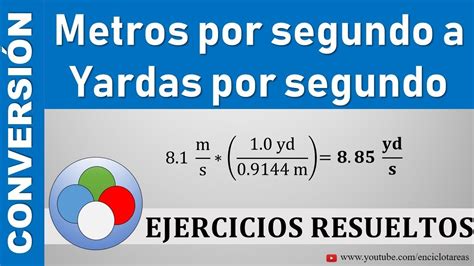 Metros Por Segundo A Yardas Por Segundo M S A Yd S YouTube