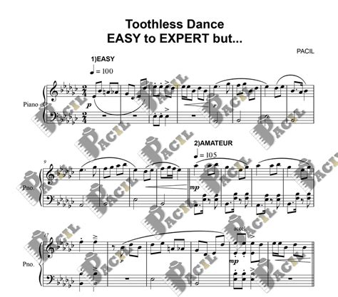 Toothless Dance Easy To Expert But Sheet Music