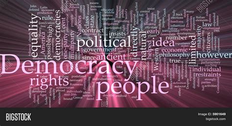 Democracy Word Cloud Image And Photo Free Trial Bigstock