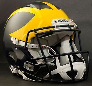 MICHIGAN WOLVERINES **MINI** Football Helmet Nameplate "MICHIGAN" Decal ...