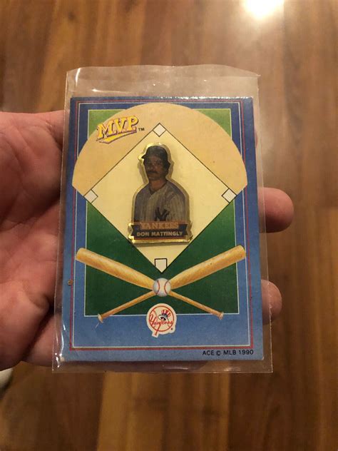 1990 Don Mattingly Yankees Mvp Collector Pin Ace Novelty Ebay