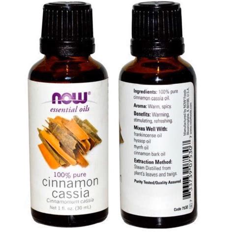 Now Foods Essential Oils Cinnamon Cassia 30ml Shopee Malaysia