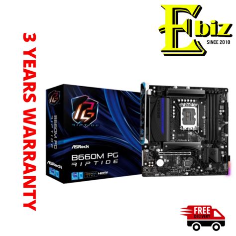 ASROCK B660M PG RIPTIDE LGA1700 DDR4 Motherboard | Lazada