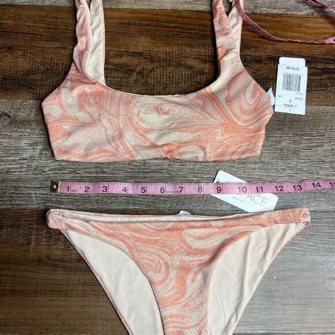 L Space Swim Nwt Lspace Shimmer All Swirled Up Bikini Set Camacho