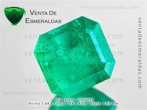 Esmeralda De Muzo Colombia Corte Rectangular De Cts