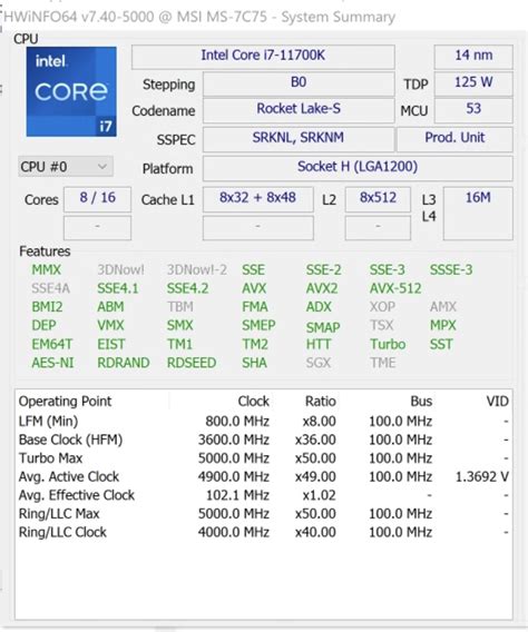 z490-A PRO i7-11700k ALL cores boost at idle!! (continuously) | MSI ...