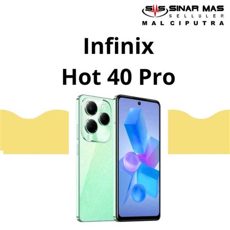 Jual Infinix Hot 40 Pro 8 256gb New Biru Di Seller Sinar Mas Selluler Cl Official Store