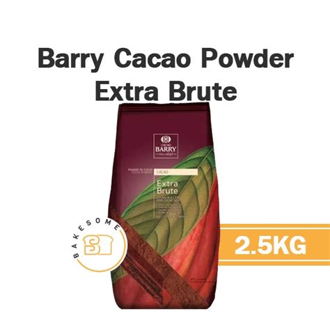 Barry Cocoa Powder Extra Brute (Dark Brown#3) 2.5KG | Bakesome เบคซัม ...