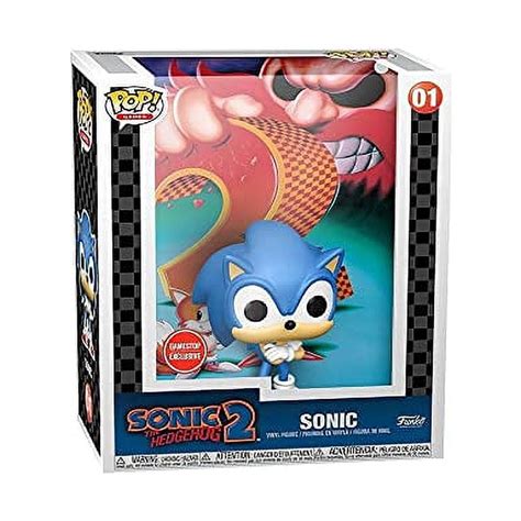 Funko POP Toys Sonic The Hedgehog 2 Game Cover Exclusive Figure