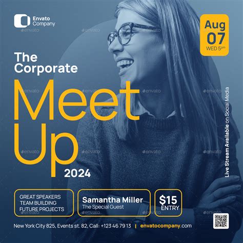 Corporate Meetup Flyer Print Templates Graphicriver