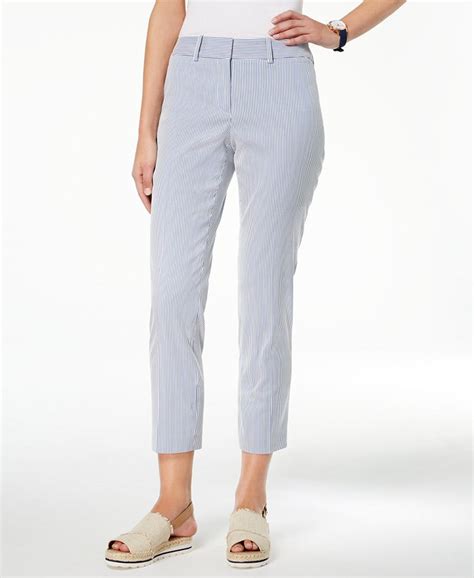 Tommy Hilfiger Striped Cropped Pants Created For Macys Macys