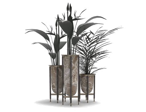 Nella Vetrina Inspiration Accra Cachepot Luxury Italian Vase In Stone