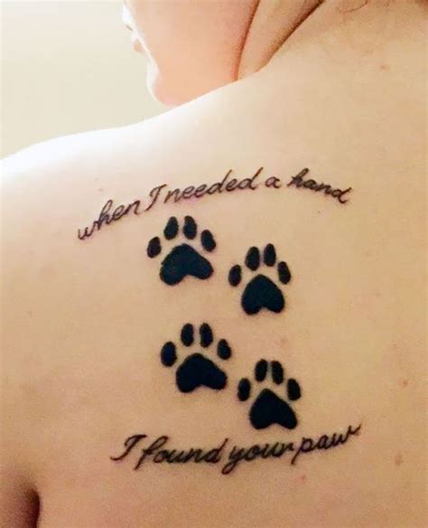 35 Cute Paw Print Tattoos For Your Inspiration Cuded Pawprint