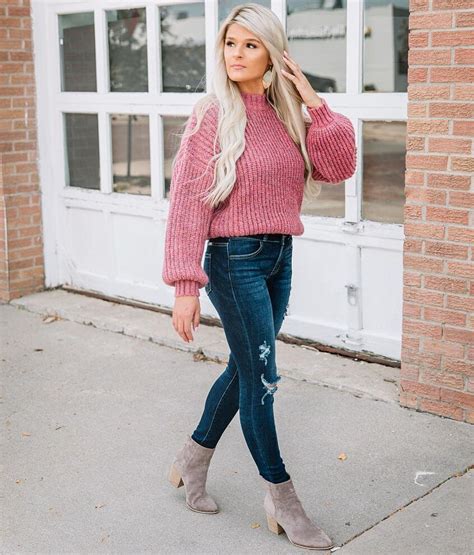 Willow And Root Chunky Ribbed Sweater Womens Sweaters In Dusty Rose