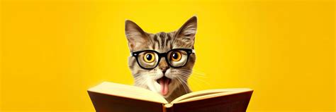 Cat Reading Book Stock Photos, Images and Backgrounds for Free Download