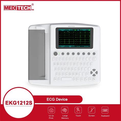 Full Keyboard Hospital Electrocardiogram ECG Machine With Printer 12