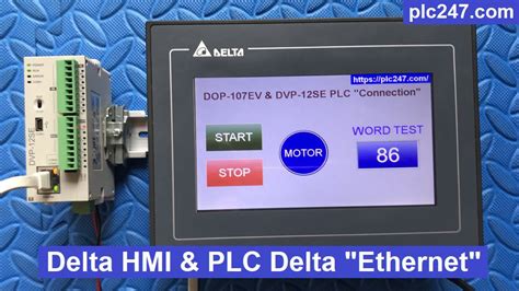 Delta HMI PLC Delta DVP12SE Ethernet Communication Tutorial