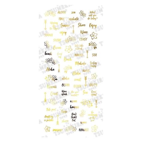 TSUMEKIRA HIDEKAZU プロデュース10 gold letter SG-HDK-111（ジェル専用） SG-HDK-111（直送 ...